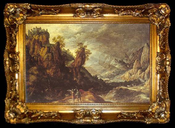 framed  Kerstiaen de Keuninck Landscape with Tobias and the Angel, ta009-2